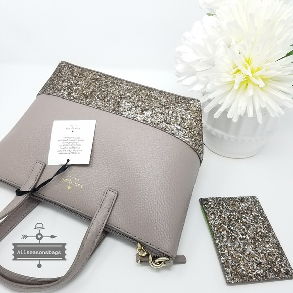 Kate spade ina greta satchel card case SET grey - Picture 4 of 8